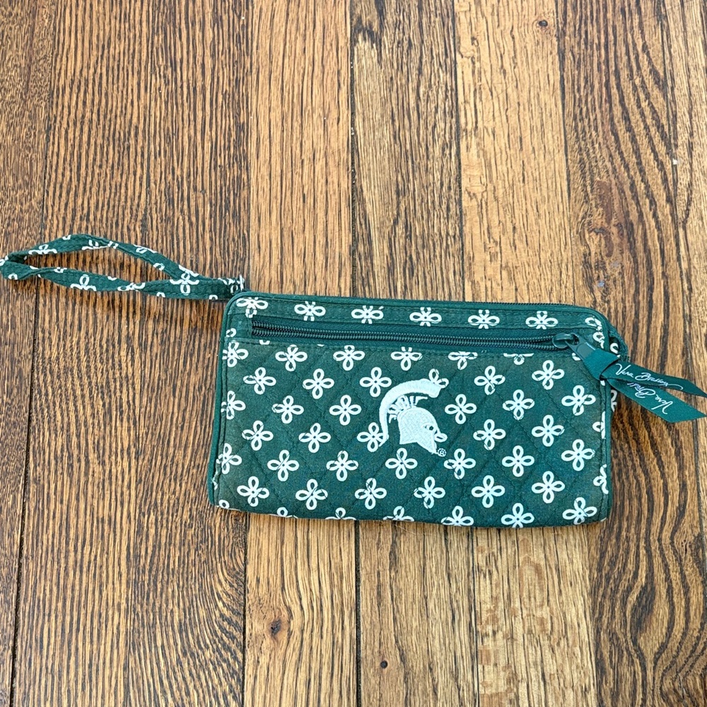 Vera Bradley Michigan State University MSU Wristlet